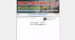 Desktop Screenshot of biomedica.ro