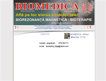 Tablet Screenshot of biomedica.ro